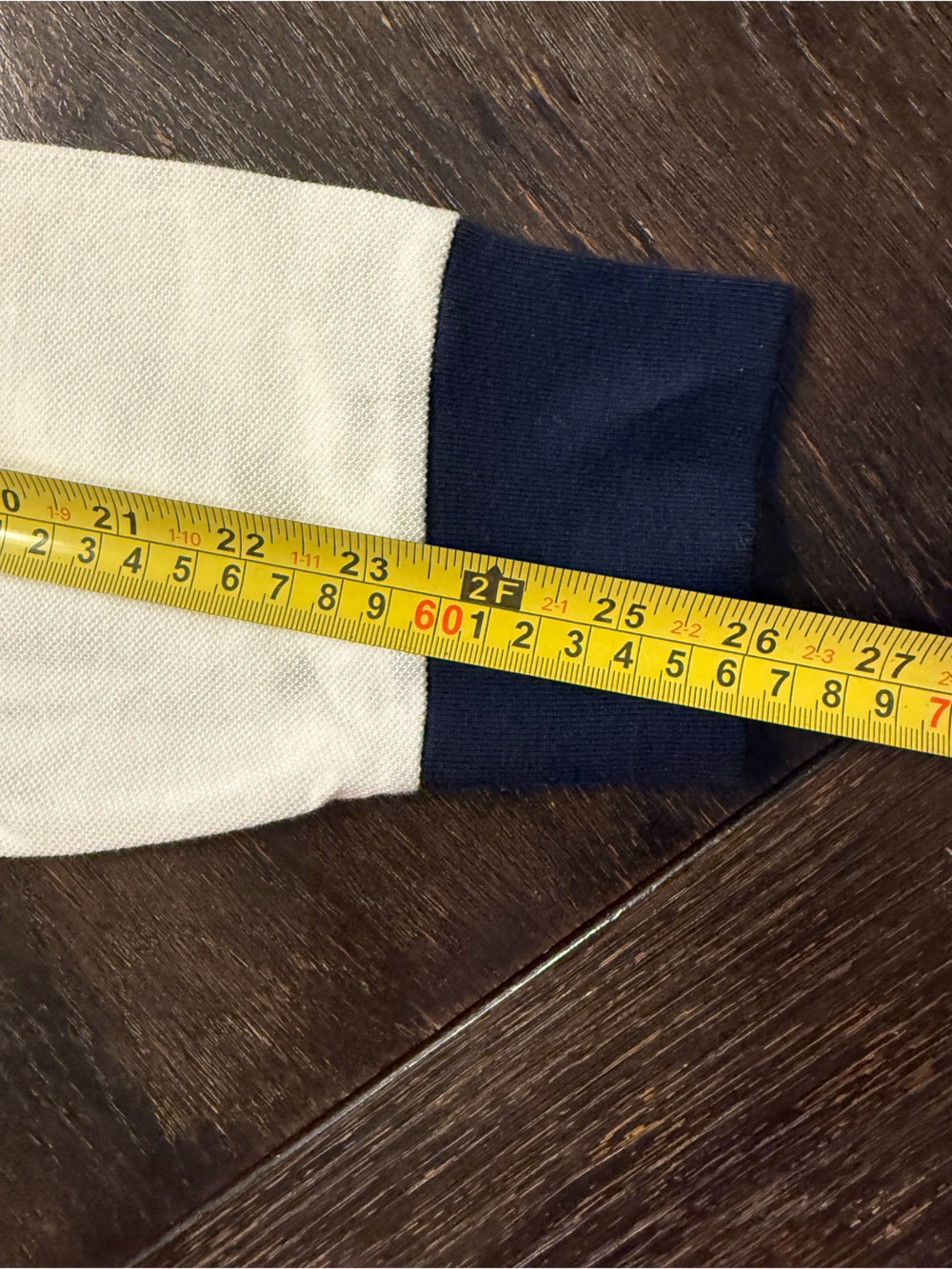 Polo Ralph Lauren Large Custom Slim Fit Big Pony Crest White Blue Rugby No. 1 - Picture 9 of 10